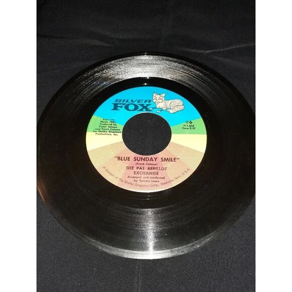 45 RPM Silver Fox The Pat Rebillot Exchange Oh Happy Day/Blue Sunday Smile Vtg - Picture 3 of 6